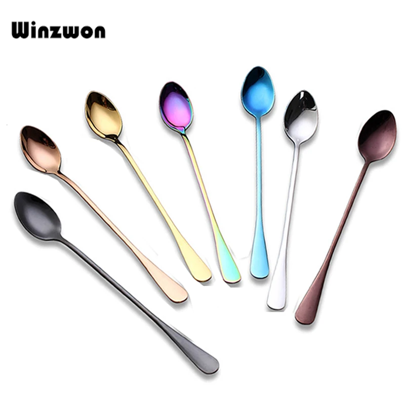 1Pcs Rainbow Stainless Steel Coffee Scoop Tea Coffee Stirring Spoon Long Handle Ice Cream Dessert Spoon Coffee Accessories
1Pcs Rainbow Stainless Steel Coffee Scoop Tea Coffee Stirring Spoon Long Handle Ice Cream Dessert Spoon Coffee Accessories