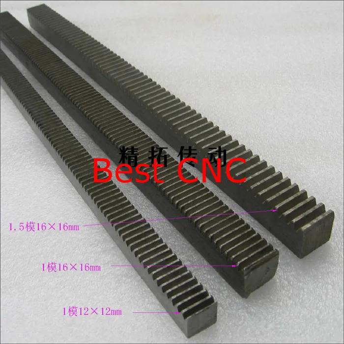 1pc Mod 1 12x12x1000mm spur Gear rack right teeth WIDTH 12MM HEIGHT 12MM L1000mm 45# steel Black Oxide CNC parts modulus 1 M1 
1pc Mod 1 12x12x1000mm spur Gear rack right teeth WIDTH 12MM HEIGHT 12MM L1000mm 45# steel Black Oxide CNC parts modulus 1 M1