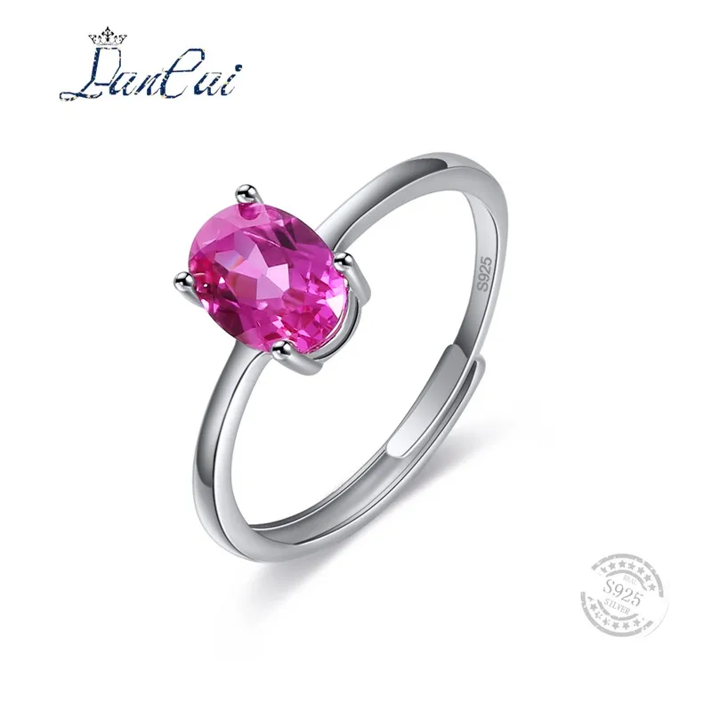 LANCAI простой стиль 1.8ct Рубин/Гранат/цитрин/Изумруд/период/Топаз/аметист кольцо
