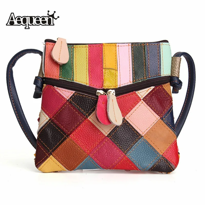 AEQUEEN Spring Patchwork Crossbody Bags Women Vintage Shoulder Bag Small Genuine Leather Messenger Bags Random Color
AEQUEEN Spring Patchwork Crossbody Bags Women Vintage Shoulder Bag Small Genuine Leather Messenger Bags Random Color