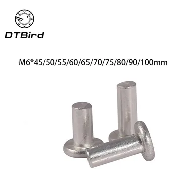 M6x45/50/55/60/65/70/75/80/90/100mm Length Stainless steel rivets flat head solid percussion rivet GB109 2017 hot sale
M6x45/50/55/60/65/70/75/80/90/100mm Length Stainless steel rivets flat head solid percussion rivet GB109 2017 hot sale