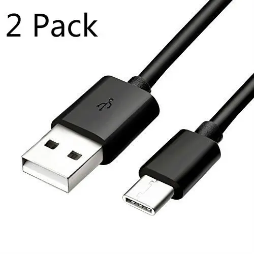 2 Pack USB-C Type C USB C Sync Data Transfer Charger Power Cable Cord for GoPro Hero5 Galaxy S10 S9 S8 + LG G6 G7 Black-USB 2.0
2 Pack USB-C Type C USB C Sync Data Transfer Charger Power Cable Cord for GoPro Hero5 Galaxy S10 S9 S8 + LG G6 G7 Black-USB 2.0