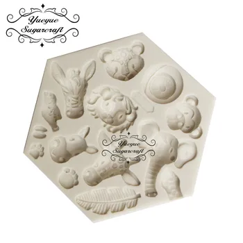 Yueyue Sugarcraft Animal Silicone mold fondant mold cake decorating tools chocolate gumpaste mold
Yueyue Sugarcraft Animal Silicone mold fondant mold cake decorating tools chocolate gumpaste mold