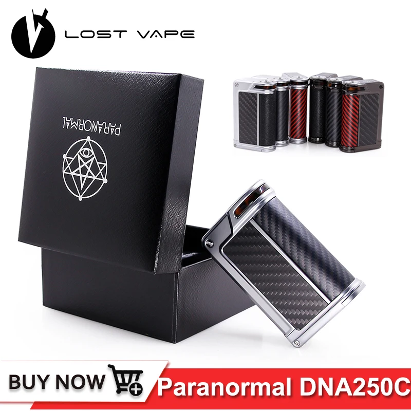 Original LOST VAPE Paranormal DNA250C box mod 200W DNA250 Replay Electronic Cigarette Vape Mod Powered By Evolv DNA 250C Board
Original LOST VAPE Paranormal DNA250C box mod 200W DNA250 Replay Electronic Cigarette Vape Mod Powered By Evolv DNA 250C Board