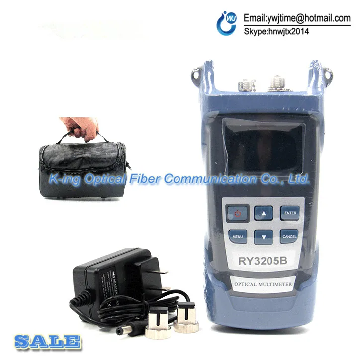 Handheld RY-3205B lithium battery Handheld optical power meter + laser source 10KM VFL Visual Fault Locator -70~+3dBm
Handheld RY-3205B lithium battery Handheld optical power meter + laser source 10KM VFL Visual Fault Locator -70~+3dBm