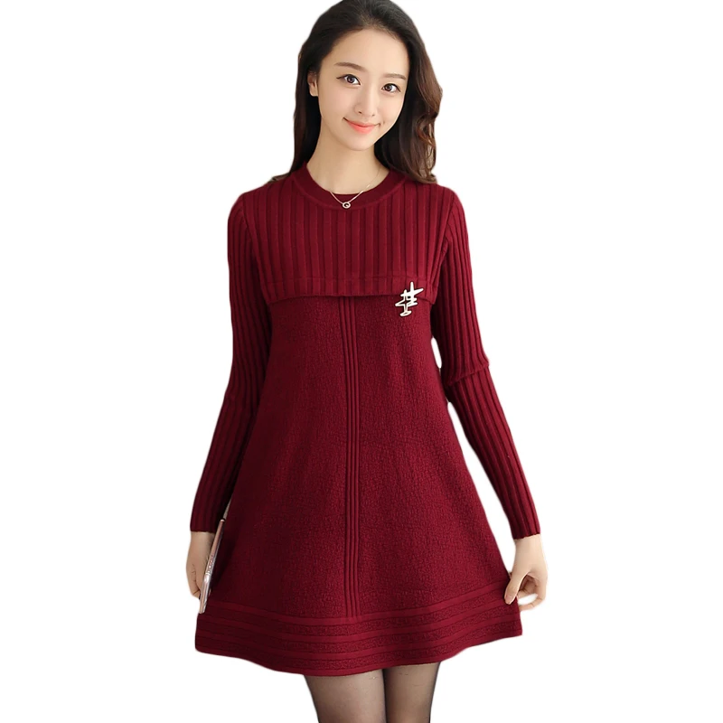 Women Dresses 2018 Elegant Chic Fashion Long Sleeve Sexy Party Loose Slim Sweater Dress Autumn Winter Tunic Mini Vestidos XH613
Women Dresses 2018 Elegant Chic Fashion Long Sleeve Sexy Party Loose Slim Sweater Dress Autumn Winter Tunic Mini Vestidos XH613