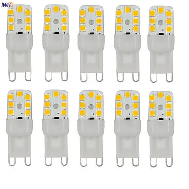 IWHD 10pcs 2W 2W 100-150lm G9 LED Bulb G9 220V 14xSMD3528 Dimmable LED Lamp G9 220V Warm White White 110V-220V
IWHD 10pcs 2W 2W 100-150lm G9 LED Bulb G9 220V 14xSMD3528 Dimmable LED Lamp G9 220V Warm White White 110V-220V