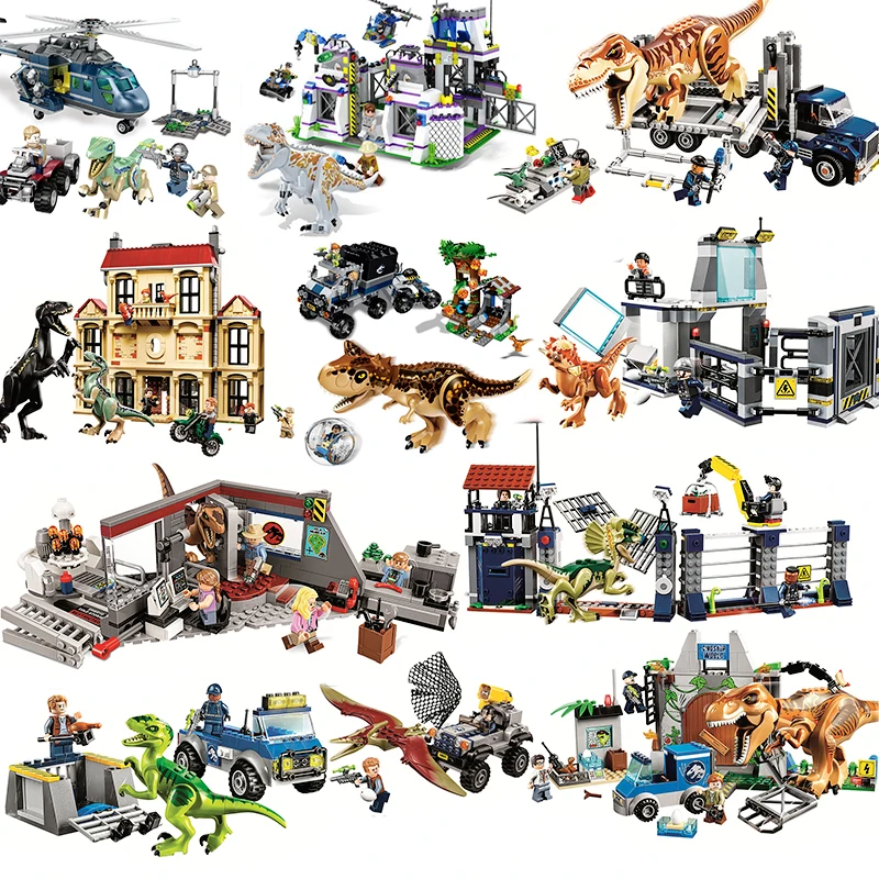 Compatible Legoing Dinosaur Toys Jurassic World 2 Indominus Rex Dino Blue Owen Helicopter Velociraptors Building Blocks Gift Set
Compatible Legoing Dinosaur Toys Jurassic World 2 Indominus Rex Dino Blue Owen Helicopter Velociraptors Building Blocks Gift Set