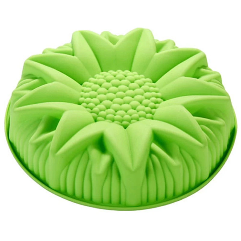 

DIY cake pastry moulds wholesale cute large sunflower silicone cake mold dessert molds E067
