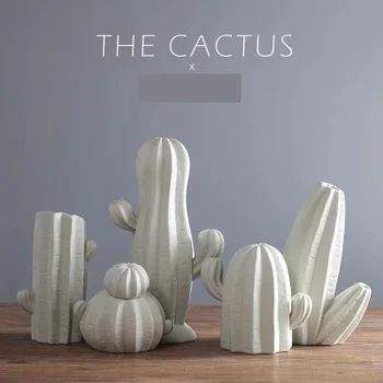 Ceramic creative cactus ornaments Nordic style simple bedroom home white decorations soft sample model room decoration
Ceramic creative cactus ornaments Nordic style simple bedroom home white decorations soft sample model room decoration