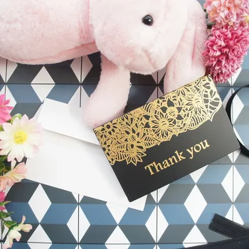 gold 25pcs black flower thank you fold Card with envelope greeting card wedding birthday party invitation DIY Decor gift card
gold 25pcs black flower thank you fold Card with envelope greeting card wedding birthday party invitation DIY Decor gift card