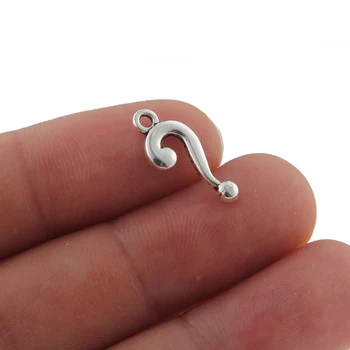 30pcs Antique Silver Color 3D Question Mark Alloy Pendant Charms Fit Necklace Bracelet Jewelry Making Accessories
30pcs Antique Silver Color 3D Question Mark Alloy Pendant Charms Fit Necklace Bracelet Jewelry Making Accessories