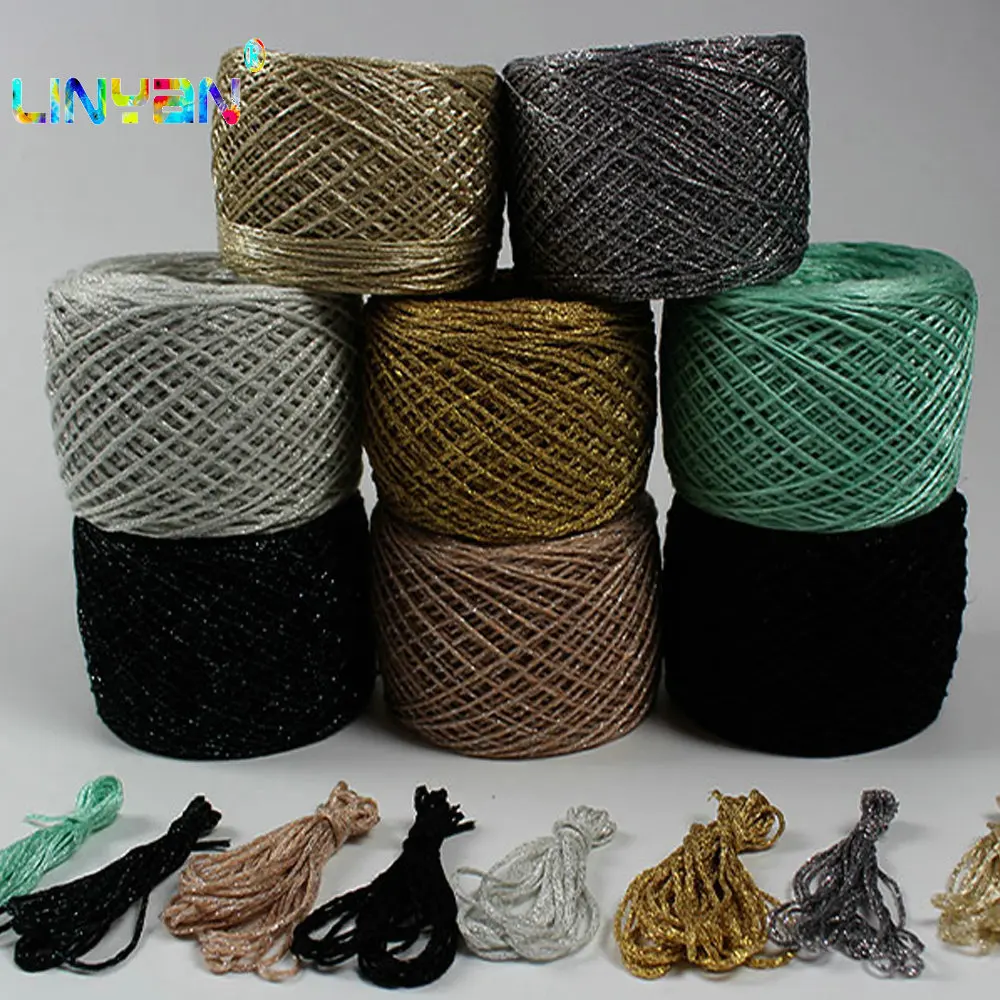 500g/lot Yarns crochet Metallic+Cotton metallized thread Hand Knitting Yarn For Knitting& Crocheting matethreads DIY t50
500g/lot Yarns crochet Metallic+Cotton metallized thread Hand Knitting Yarn For Knitting& Crocheting matethreads DIY t50