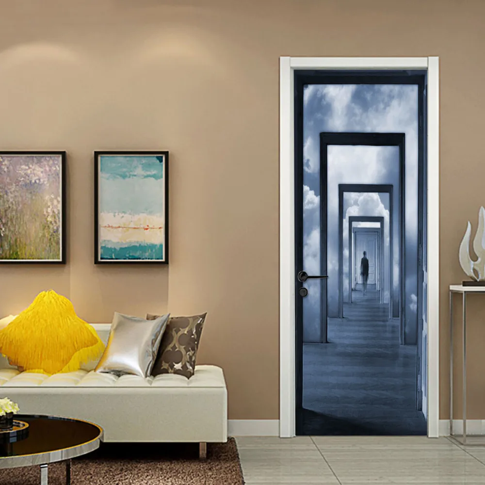 Creative 3D Door Sticker light Self-adhesive DIY Door Sticker Poster Waterproof TV wall Decor hot z0322
Creative 3D Door Sticker light Self-adhesive DIY Door Sticker Poster Waterproof TV wall Decor hot z0322