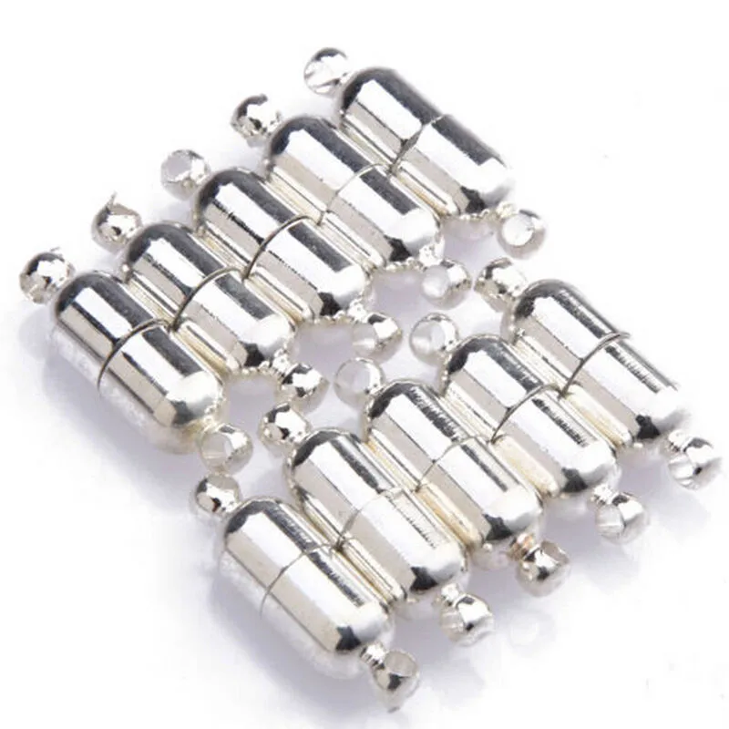 COMEOWN 10pcs Strong Magnetic Clasps Silver Plated Connectors For Bracelet Necklace Making DIY Jewelry Findings QW789
COMEOWN 10pcs Strong Magnetic Clasps Silver Plated Connectors For Bracelet Necklace Making DIY Jewelry Findings QW789