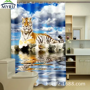3D printing water tiger waterproof shower curtain cool shower curtains for bathroom free shipping
3D printing water tiger waterproof shower curtain cool shower curtains for bathroom free shipping