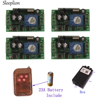 Sleeplion Universal 12V 4 Way Switch With Remote Control Relay Switch 12V Remote Control 433MHz/315MHz 4 CH Transmitter Receiver
Sleeplion Universal 12V 4 Way Switch With Remote Control Relay Switch 12V Remote Control 433MHz/315MHz 4 CH Transmitter Receiver