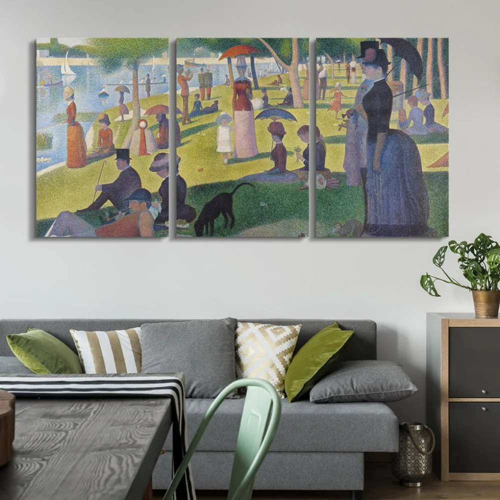 Georges Seurat 3 Panel World Famous Painting Reproduction on Canvas Wall Art - A Sunday on La Grande Jatte Drop shipping
Georges Seurat 3 Panel World Famous Painting Reproduction on Canvas Wall Art - A Sunday on La Grande Jatte Drop shipping