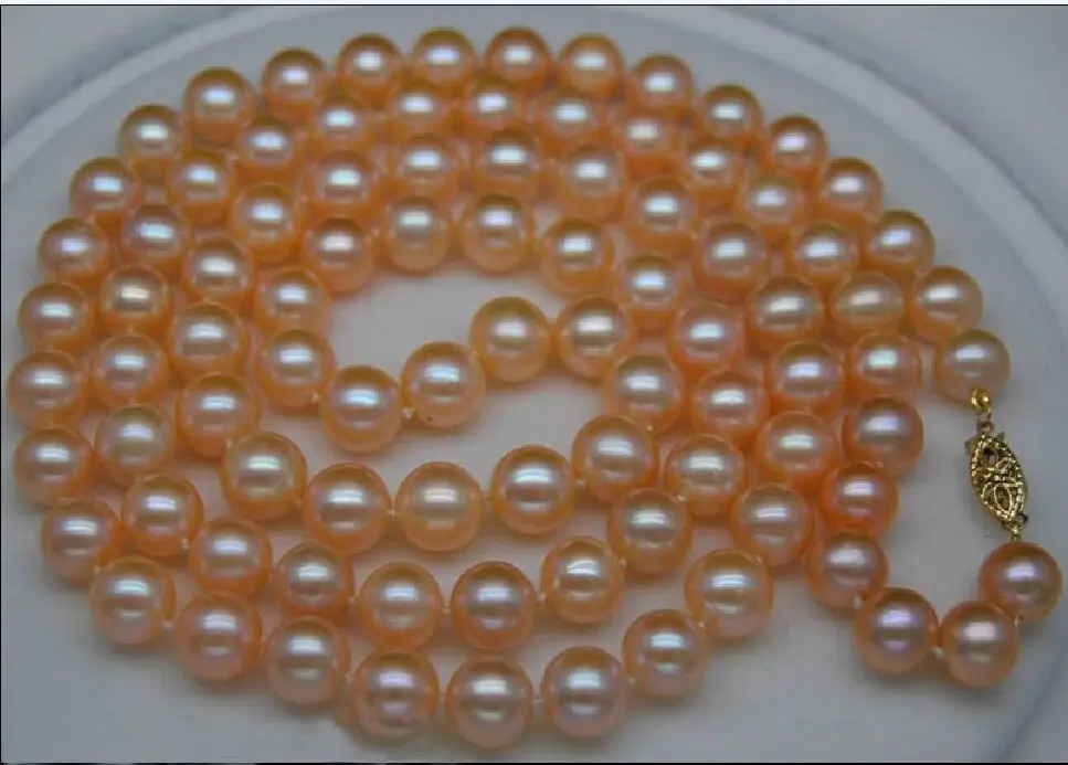 Free shipping@@@@@ 14K YG-Fine 9-10mm AAA+south sea Genuine pink pearl necklaces 50"Long 14k r a
Free shipping@@@@@ 14K YG-Fine 9-10mm AAA+south sea Genuine pink pearl necklaces 50"Long 14k r a