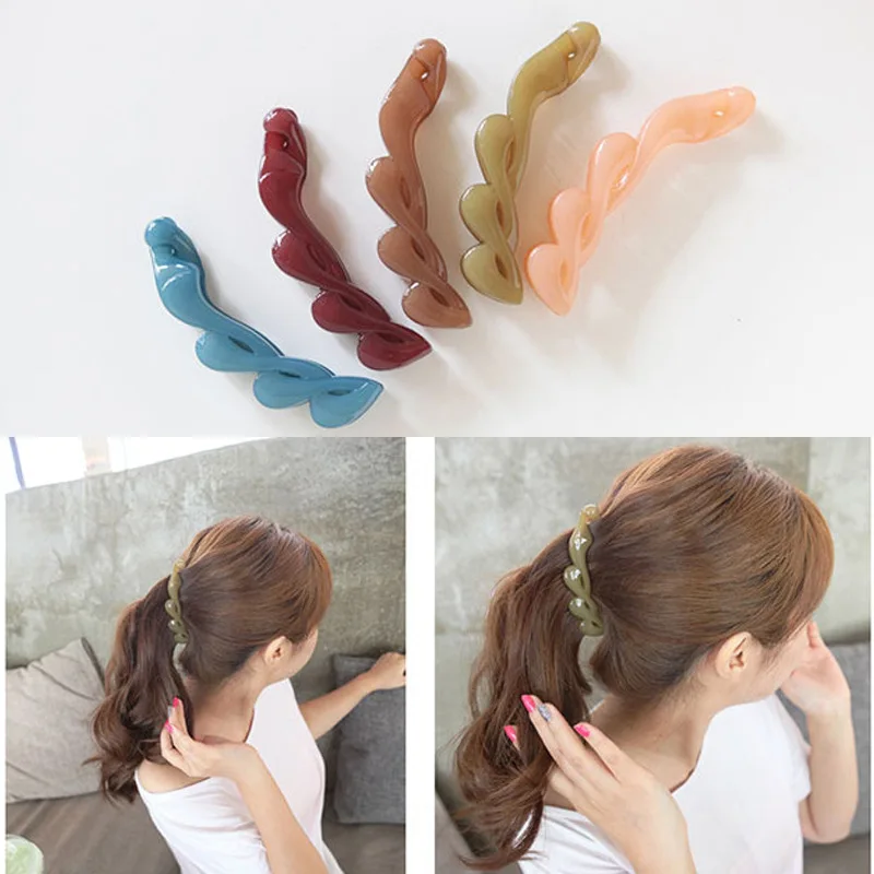 large 1Pcs Women Banana horsetail clip Plastic Acrylic Hairpins Solid color Hair Crab Claws Girls Make Washing Tool Accessories
large 1Pcs Women Banana horsetail clip Plastic Acrylic Hairpins Solid color Hair Crab Claws Girls Make Washing Tool Accessories