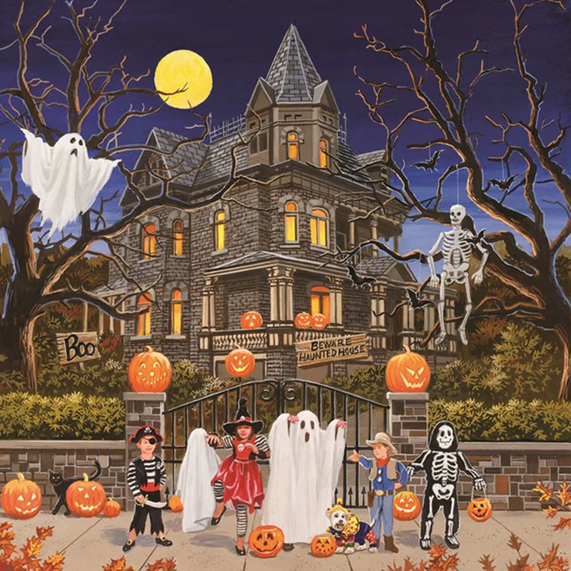 5d Diy Diamond Painting Cross Stitch Set Halloween Night Picture Diamond Diamond Embroidered Mosaic Maid House Sticker
5d Diy Diamond Painting Cross Stitch Set Halloween Night Picture Diamond Diamond Embroidered Mosaic Maid House Sticker