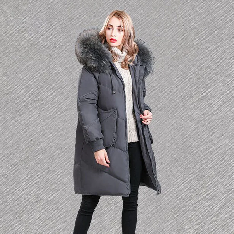 Huge Real Natural Raccoon Fur 2019 New Winter Jacket Women White Duck Down Jacket Warm Parka Female Plus Size Jacket Hooded Coat
Huge Real Natural Raccoon Fur 2019 New Winter Jacket Women White Duck Down Jacket Warm Parka Female Plus Size Jacket Hooded Coat