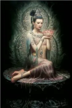 100%Handmade Oil Painting Hand Hand painted Oil painting Chinese Dunhuang flying girl holding lotus flowers 36"
100%Handmade Oil Painting Hand Hand painted Oil painting Chinese Dunhuang flying girl holding lotus flowers 36"