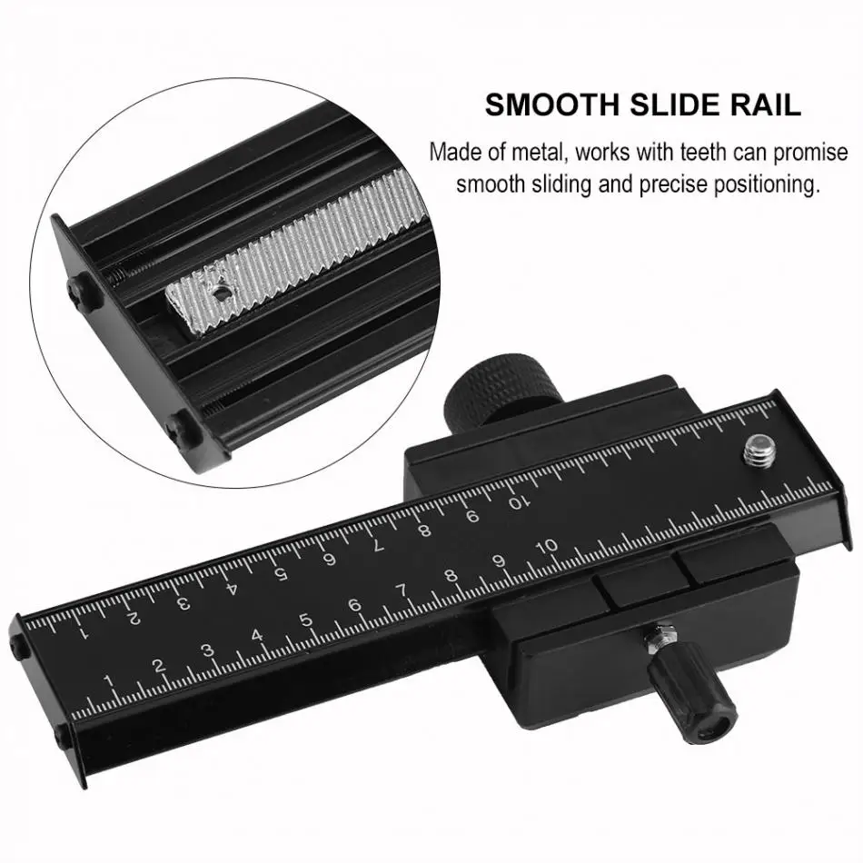 LP-01 Tripod head Fine-tuning plate Macro Long Focusing Close-Up Quick Rlease Plate Slide Rail for DSLR Cameras
LP-01 Tripod head Fine-tuning plate Macro Long Focusing Close-Up Quick Rlease Plate Slide Rail for DSLR Cameras