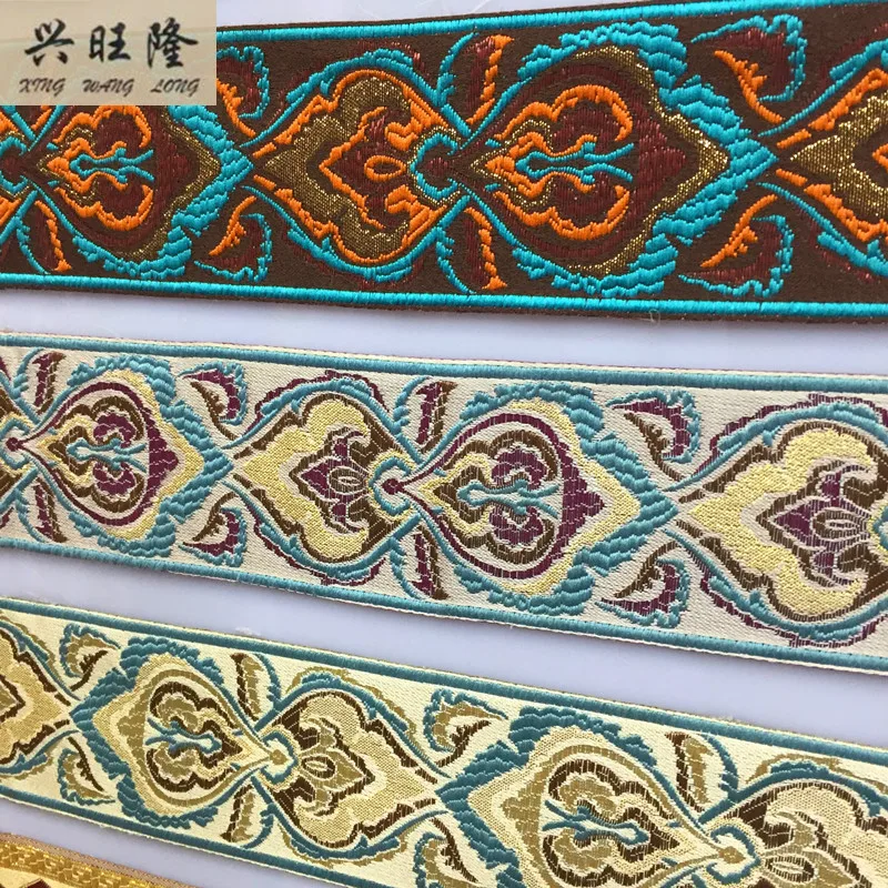 XWL 25M/Lot 6cm Width National Jacquard Belt Ethnic Lace Embroidery Curtain Lace Trim Decor Cloth Laciness Ribbon DIY Webbing
XWL 25M/Lot 6cm Width National Jacquard Belt Ethnic Lace Embroidery Curtain Lace Trim Decor Cloth Laciness Ribbon DIY Webbing