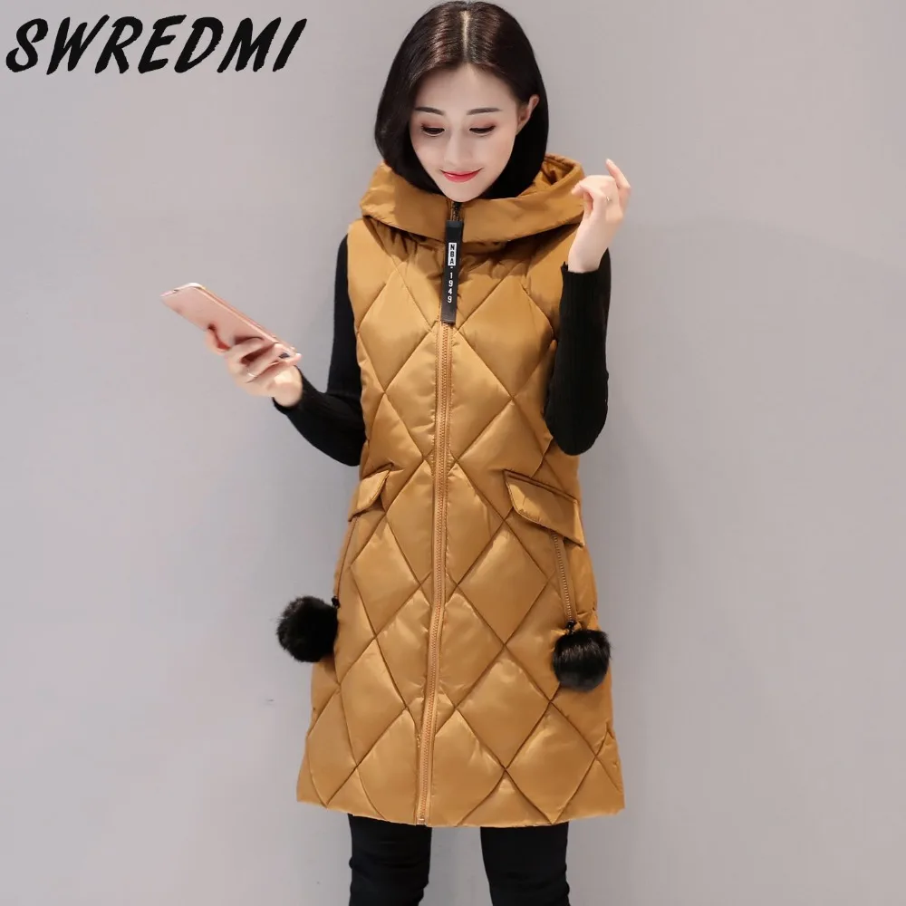 Winter Vest Women 2019 New Fashion Waistcoat Plus Size XXXL Slim Vests Hooded Cotton Warm Long Vest Female Sleeveless Coats
Winter Vest Women 2019 New Fashion Waistcoat Plus Size XXXL Slim Vests Hooded Cotton Warm Long Vest Female Sleeveless Coats