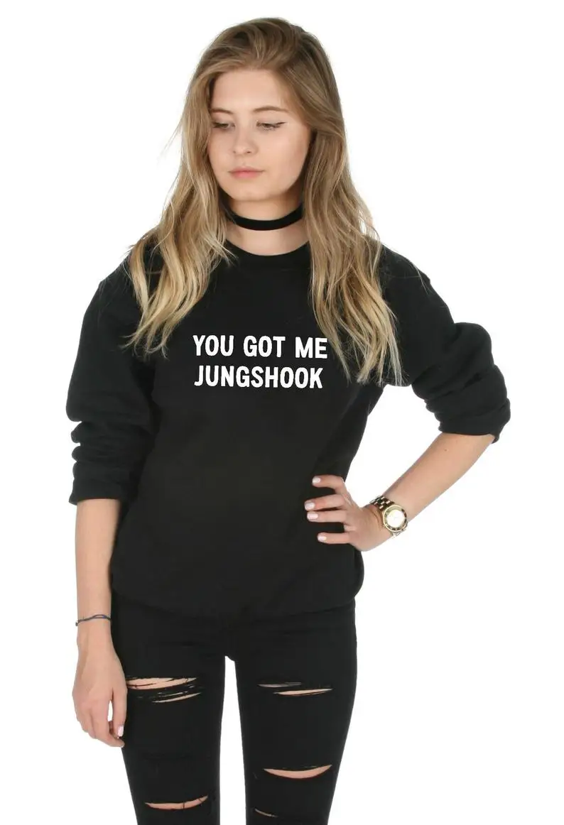 Skuggnas New Arrival You Got Me Jungshook Sweatshirt Jumper Top Fashion Blogger Tumblr Kpop Jumper Long Sleeved Fashion Jumper
Skuggnas New Arrival You Got Me Jungshook Sweatshirt Jumper Top Fashion Blogger Tumblr Kpop Jumper Long Sleeved Fashion Jumper