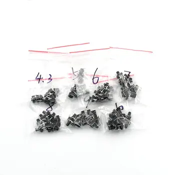 7 Values 70pcs 6X6x4.3/5/6/7/8/9/10mm Tact Switch Tactile Push Button Switch Kit Sets DIP 4P Micro Switch New
7 Values 70pcs 6X6x4.3/5/6/7/8/9/10mm Tact Switch Tactile Push Button Switch Kit Sets DIP 4P Micro Switch New
