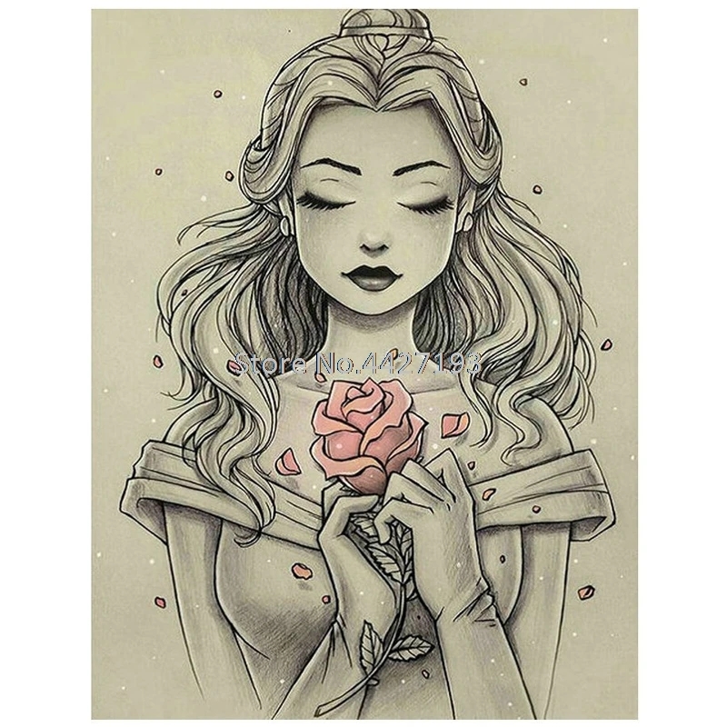 5d Diamond embroidery pink rose Princess Girl Diamond Painting Cross Stitch kits resin rhinestone Full Diamond Mosaic Decoration
5d Diamond embroidery pink rose Princess Girl Diamond Painting Cross Stitch kits resin rhinestone Full Diamond Mosaic Decoration