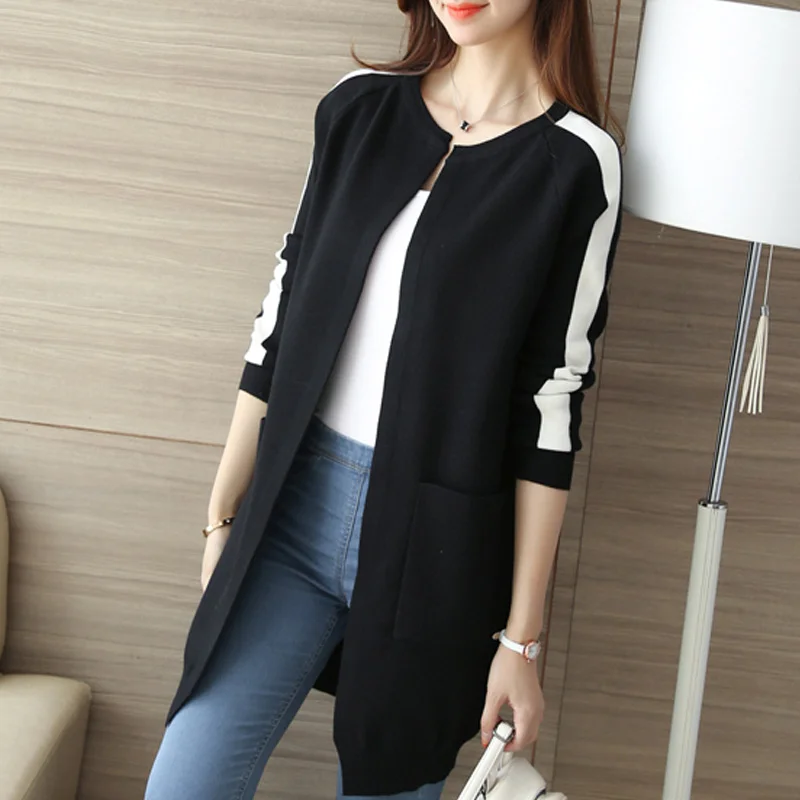 HanOrange Autumn 2018 New Korean Style Knit Cardigan Coat Sweater Solid Cardigans Ladies Office Long Sweaters with Pocket
HanOrange Autumn 2018 New Korean Style Knit Cardigan Coat Sweater Solid Cardigans Ladies Office Long Sweaters with Pocket