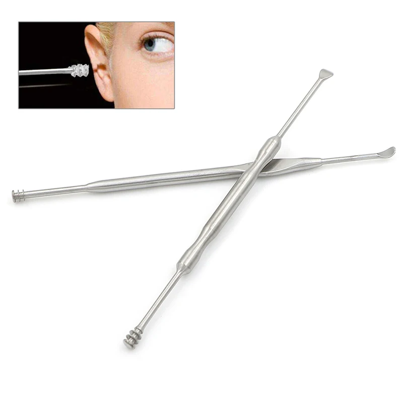 Health Care Tool 12cm Silver Double Head Earpick Stainless Steel Earpick Wax Remover Curette Cleaner Ear Care
Health Care Tool 12cm Silver Double Head Earpick Stainless Steel Earpick Wax Remover Curette Cleaner Ear Care