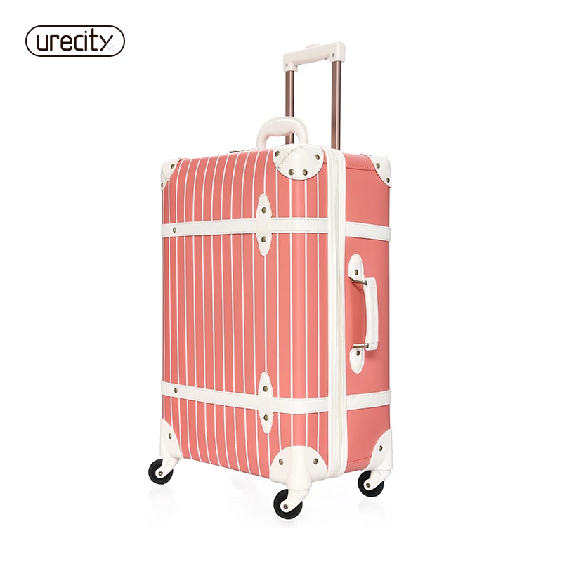 Retro suitcase Universal 4 wheels Leather suitcase Striped luggage pink children kids luggage girls spinner rolling suitcase big
Retro suitcase Universal 4 wheels Leather suitcase Striped luggage pink children kids luggage girls spinner rolling suitcase big