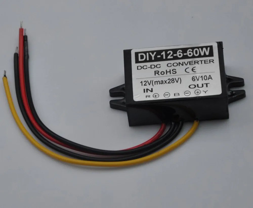 12V(9V-28V) Step Down 6V 10A 60W DC-DC Converter Module DC Buck Converter Car Power Adapter Voltage Regulator Waterproof
12V(9V-28V) Step Down 6V 10A 60W DC-DC Converter Module DC Buck Converter Car Power Adapter Voltage Regulator Waterproof