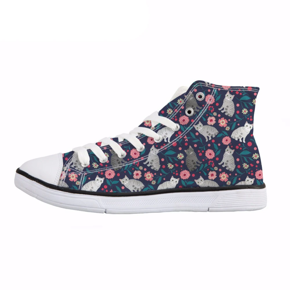 NOISYDESIGNS American Shorthair Cat Flower Print Women Vulcanize Shoes Spring Summer High Top Canvas Shoes Female Sneakers Flats
NOISYDESIGNS American Shorthair Cat Flower Print Women Vulcanize Shoes Spring Summer High Top Canvas Shoes Female Sneakers Flats