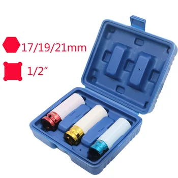 1/2 Inch 17mm 19mm 21mm Alloy Thin Wall Car Wheel Deep Impact Nut Socket Driver 3Pcs/Set
1/2 Inch 17mm 19mm 21mm Alloy Thin Wall Car Wheel Deep Impact Nut Socket Driver 3Pcs/Set