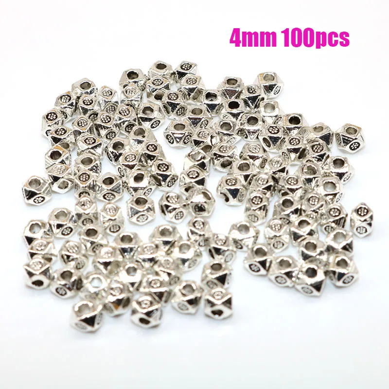 4MM 100pcs Tibetan Silver rhombus end Beads Vintage Silver plated Spacer Beads Needlework Jewelry Making loose beads accessories
4MM 100pcs Tibetan Silver rhombus end Beads Vintage Silver plated Spacer Beads Needlework Jewelry Making loose beads accessories