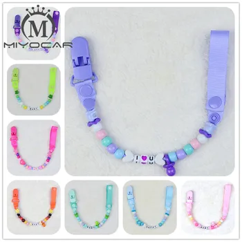 MIYOCAR Personalized -any name color beads with solid Grosgrain pacifier clips pacifier holders chain dummy clip /Teethers clip
MIYOCAR Personalized -any name color beads with solid Grosgrain pacifier clips pacifier holders chain dummy clip /Teethers clip