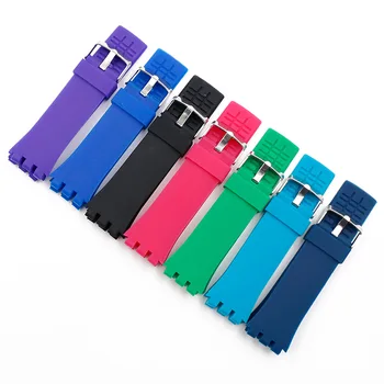 Pin buckle silicone strap male 24mm watch accessories for Swatch touch SURB100 SURW102 SURB101 waterproof watch band
Pin buckle silicone strap male 24mm watch accessories for Swatch touch SURB100 SURW102 SURB101 waterproof watch band