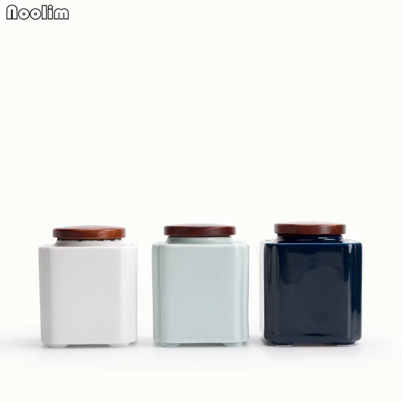 NOOLIM Ceramic Sealed Spice Food Jar Black Pu'er Tea Pot Mini Tea Caddy Portable Travel Tea Cans Canister With Bamboo Lid
NOOLIM Ceramic Sealed Spice Food Jar Black Pu'er Tea Pot Mini Tea Caddy Portable Travel Tea Cans Canister With Bamboo Lid