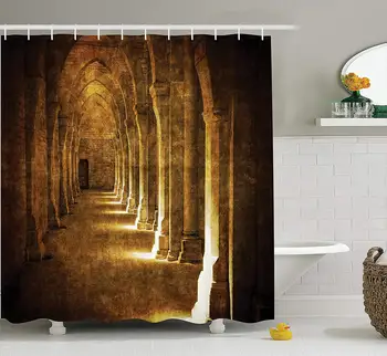 Apartment Abbaye De Fontenay Archway Hall Vintage Cathedral Church Historical Architecture Bathroom Shower Curtain Set Brown
Apartment Abbaye De Fontenay Archway Hall Vintage Cathedral Church Historical Architecture Bathroom Shower Curtain Set Brown