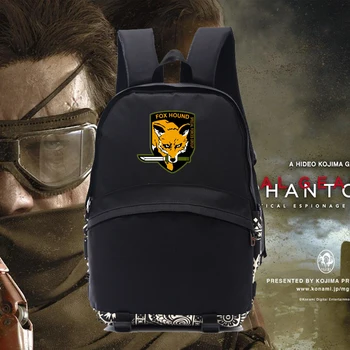 Metal Gear backpacks Fox hound printing school bag game funs black backpacks NB323
Metal Gear backpacks Fox hound printing school bag game funs black backpacks NB323