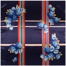 Spring Summer Roses Flower Striped Lady Imitation Silk Scarf Big Square Woman Stain Luxury Scarf 90cm*90cm
Spring Summer Roses Flower Striped Lady Imitation Silk Scarf Big Square Woman Stain Luxury Scarf 90cm*90cm