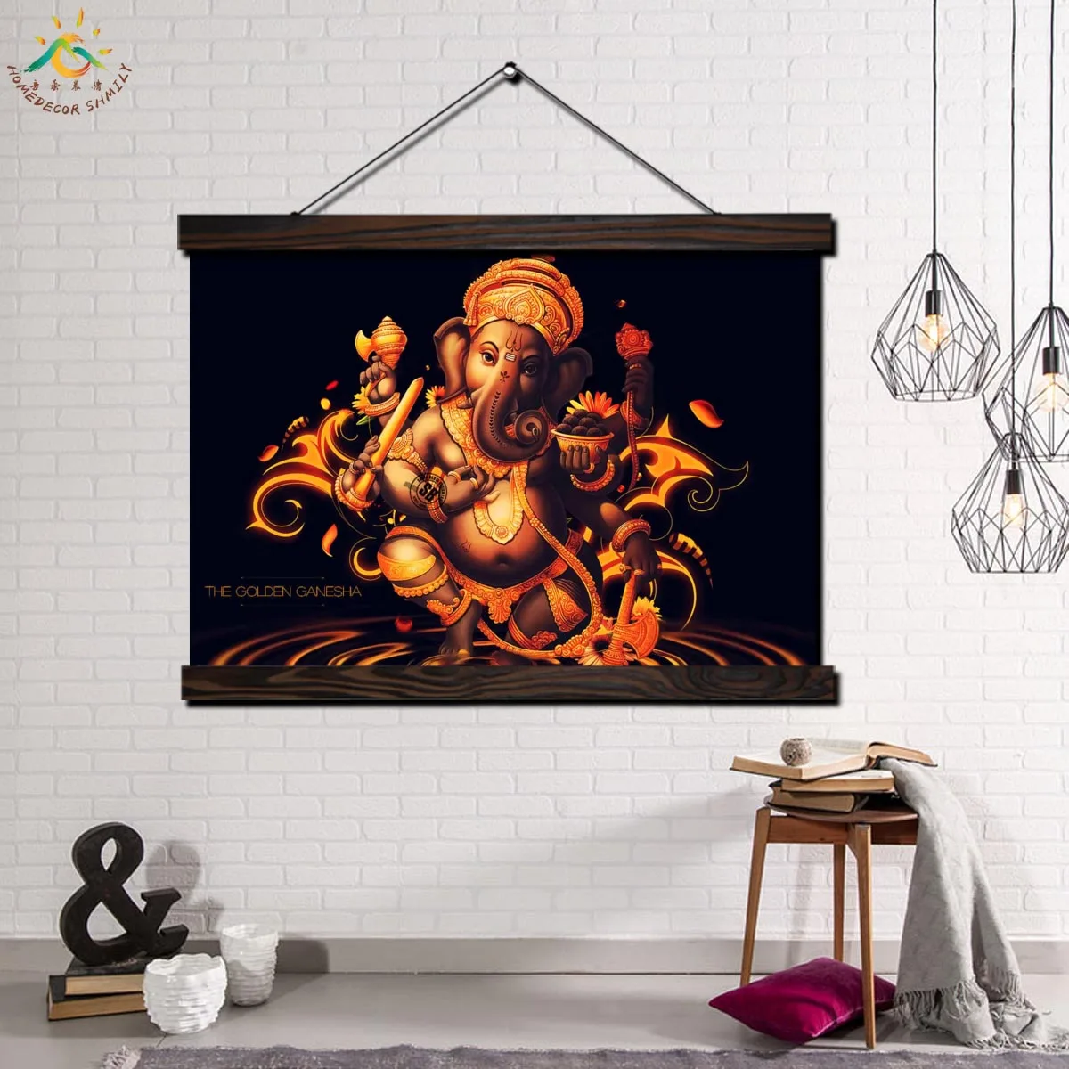 The Gold Ganesha Lord Picture Modern Wall Art Print Picture And Poster Frame Hanging Scroll Canvas Painting Home Decor
The Gold Ganesha Lord Picture Modern Wall Art Print Picture And Poster Frame Hanging Scroll Canvas Painting Home Decor