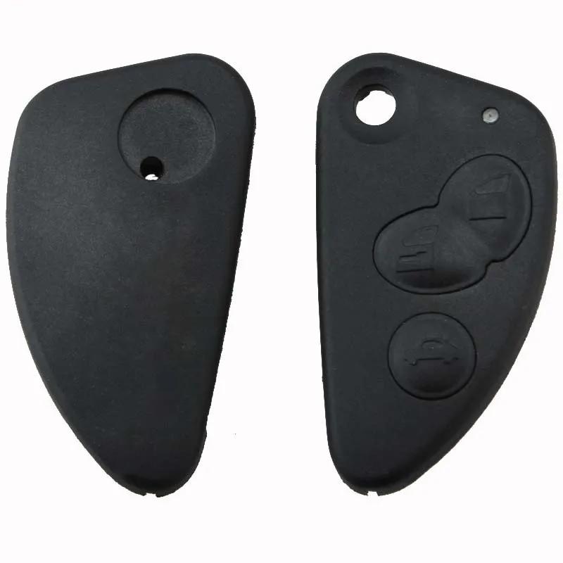 Durable 3 Button Flip Folding Remote Car Key Fob Shell Case Replacement for Alfa Romeo 147 156 166 GT JTD TS