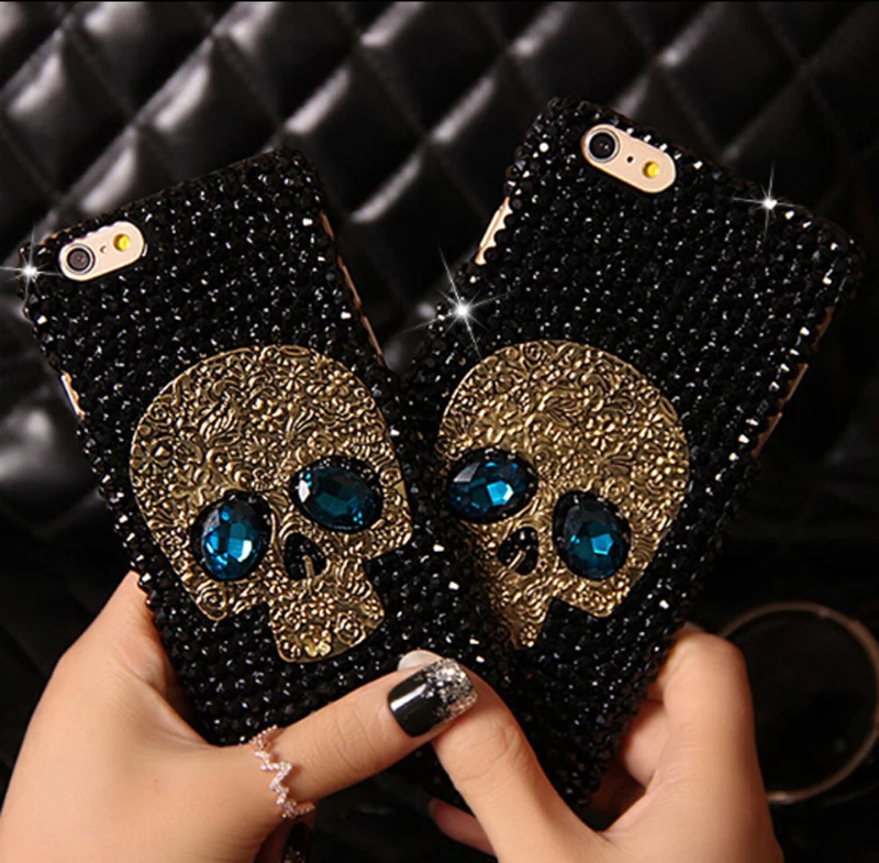 Cool Skull Soft Phone Protective Case Cover For iphone X 8 7 6 6s plus Rhinestone Diamond Skeleton Phone cases Black
Cool Skull Soft Phone Protective Case Cover For iphone X 8 7 6 6s plus Rhinestone Diamond Skeleton Phone cases Black