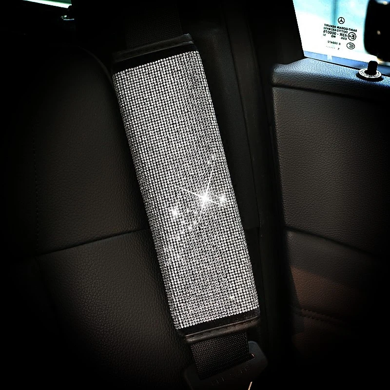 Full-Crystal-Premium-Leather-Handbrake-Sleeve-Women-Gear-Shift-Cover-Car-Styling-16